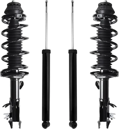 Vista 136 de Detroit Axle - Puntales y Amortiguadores para Chevy Traverse Buick Enclave GMC Acadia Saturn Outlook 2007-2012, 2 puntales delanteros con resorte