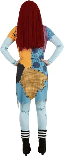 Vista 9 de Disfraz de Sally de Pesadilla antes de Navidad para mujer, disfraz de Tim Burtons NBC Sally para disfraz de película Cosplay