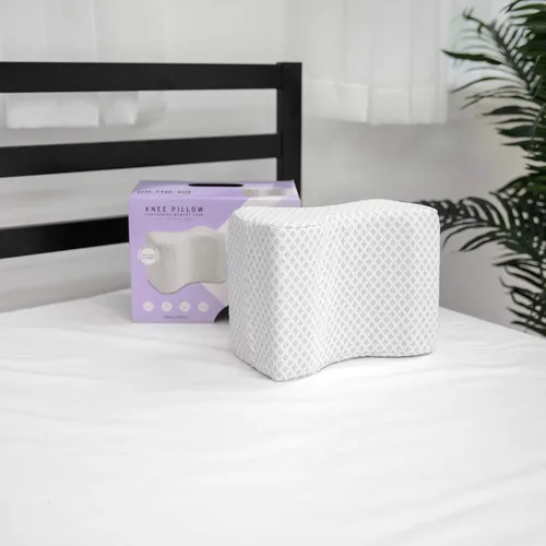 Vista 3 de SensorPEDIC Almohada de apoyo de rodilla de espuma viscoelástica, talla única, color blanco