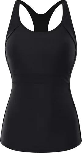 Vista 6 de AdoreShe Traje de baño de espalda cruzada para mujer, color negro