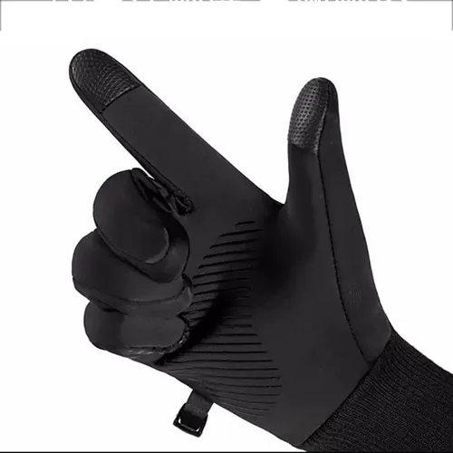 Vista 5 de Guantes de invierno para hombres y mujeres, guantes de pantalla táctil, guantes cálidos para clima frío, guantes de trabajo para el congelador