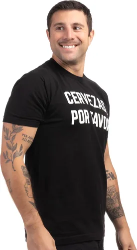 Vista 4 de Cervezas, Por Favor Divertida camiseta gráfica de vacaciones en español para hombre