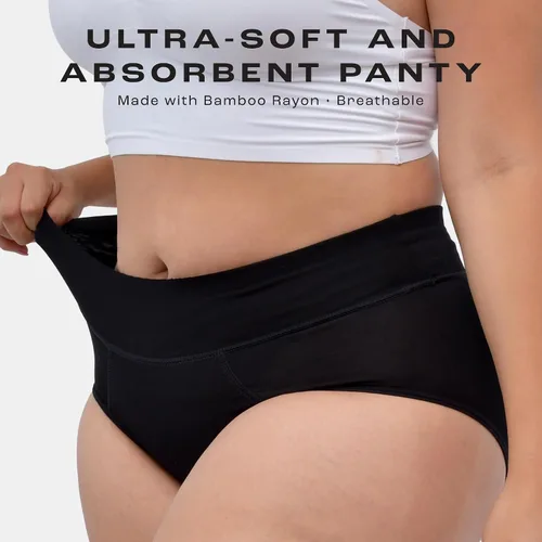 Vista 3 de Bambody Period Underwear for Women Absorbent Period Panties Bamboo Rayon