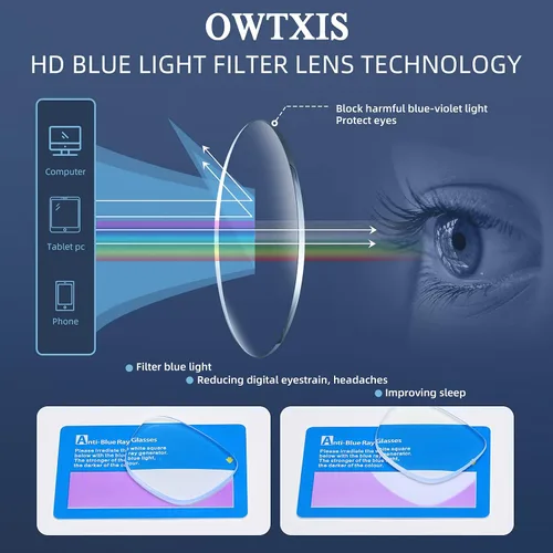 Vista 5 de Gafas de lectura plegables para hombres y mujeres, llavero compacto para lectores con luz azul, anteojos portátiles de bolsillo