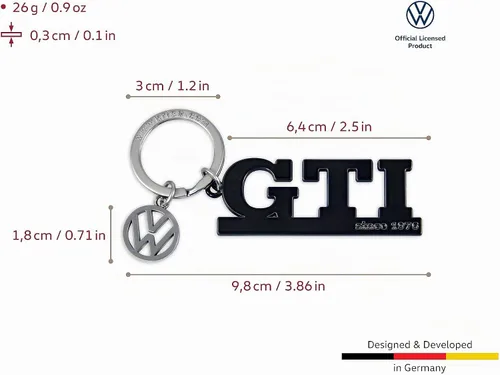 Vista 3 de BRISA VW Collection - Llavero de metal Volkswagen con diseño GTI