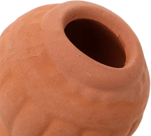 Vista 2 de Happyyami Macetas pequeñas de terracota, paquete de 4 macetas pequeñas de arcilla con agujeros de drenaje para suculentas, decoración de escritorio