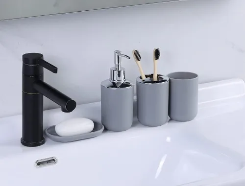 Juego De Accesorios De Baño, Plastico, 6 de TIENDA IMPOMAJO