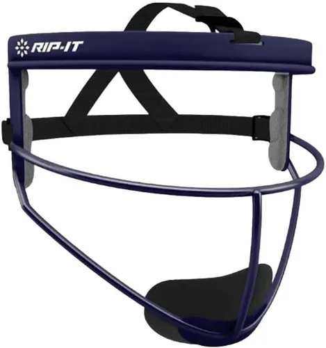 Vista 17 de RIP-IT Máscara facial de sóftbol de defensa original Máscara protectora ligera de campo de sóftbol