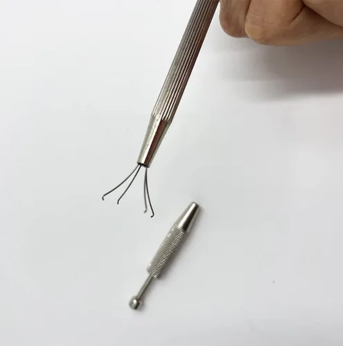 Vista 4 de Bolígrafo de espolvoreo, agarrador de perlas, herramienta de recogida de cuentas de caramelo de azúcar, soporte para grageas con 4 puntas