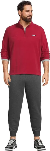 Vista 4 de Lands' End Jersey de forro polar con cremallera corta para hombre