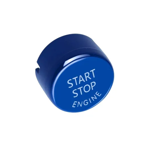 Vista 3 de Interruptor de arranque y parada del motor de encendido de repuesto para BMW 1 2 3 4 5 6 7 X1 X3 X4 X5 X6 Series 2010-2016 (azul)