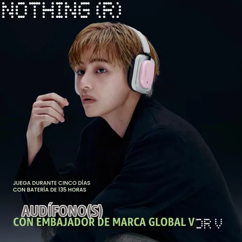 Vista 2 de Nothing Auriculares (a) Auriculares con cancelación activa de ruido adaptables 2026, auriculares inalámbricos Bluetooth 5.4 ANC con LDAC Hi-Res, 5