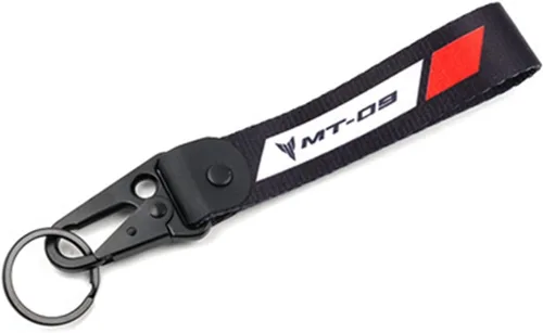 Vista 8 de Para Yamaha MT-09 MT09 MT 09 FZ09 2014-2022 Motocicleta CNC 6MM Carretes basculantes Tornillos de soporte deslizante y llavero de insignia bordada
