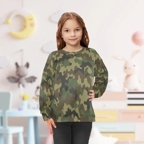 Vista 47 de Plaaee Sudadera de forro polar de manga larga con cuello redondo para niños o niñas, estampado de camiones monstruos, 4T