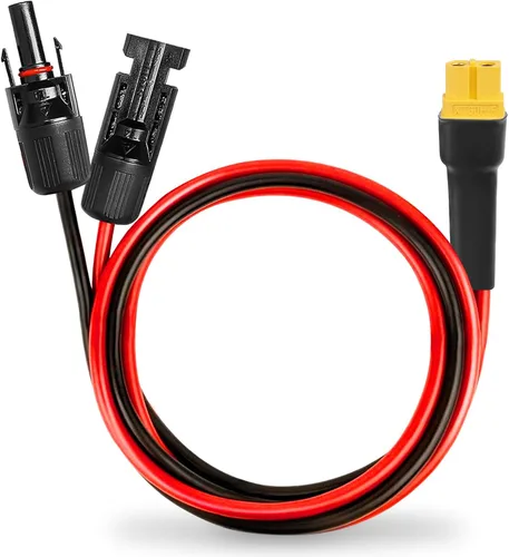 Vista 9 de MOOKEERF Cable de extensión solar a XT60 10AWG 3FT conector solar a XT60 Cable adaptador para panel solar a estación de energía portátil Generador