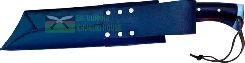 Vista 9 de EGKH-14 - Cuchillo de machete libre de óxido, hoja forjada a mano de espiga completa, khukuri o khukris, hecho a mano en Nepal