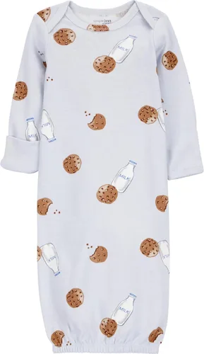 Vista 2 de Simple Joys by Carter's Bata unisex de algodón neutro para bebé, paquete de 3 Leche y galleta