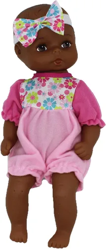 Vista 2 de Muñeca Goldberger Doll Baby's First de 11" Bebé Clásico Afroamericano Softina para la Hora del Baño con Piel que Se Siente Tan Real