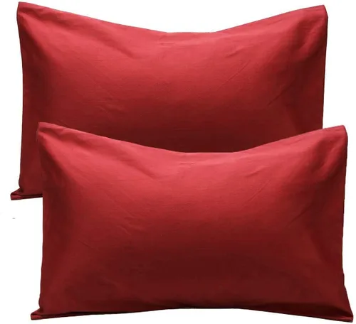 Vista 15 de Fundas de almohada de algodón peinado de 600 hilos (paquete de 2) tamaño estándar de 20 x 26 pulgadas, color azul aguamarina Azul Aqua (Solid)