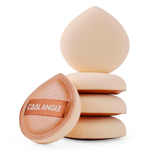 Vista 9 de 4 Paquetes de Esponjas de Maquillaje para Base, Corrector y Polvo, Esponja Mezcladora Libre de Látex para Maquillaje Natural y Fácil, Suave