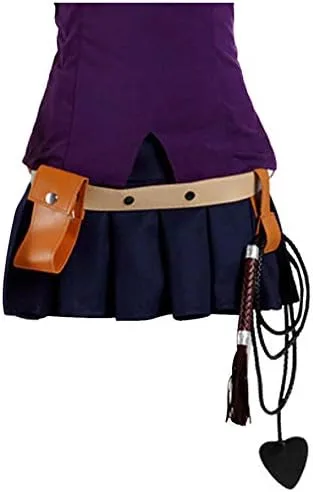 Vista 7 de DAZCOS Accesorio de cosplay de anime tejido hecho a mano para disfraz de Lucy (negro)
