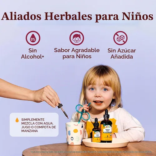 Vista 5 de Herb Pharm Kids Fórmula Herbal Vengador Inmune Certificado-Orgánico Sin Alcohol, 1 Onza