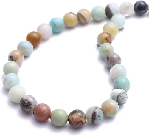 Vista 26 de BEADIA Cuentas redondas de jade africano natural de piedra suelta semipreciosas para hacer joyas 4MM 38cm/hebra