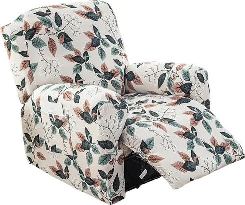 Vista 40 de Eco-Ancheng Fundas reclinables Lazyboy de 4 piezas, fundas para sofá reclinable, fundas antideslizantes para sillas reclinables, con bolsillos