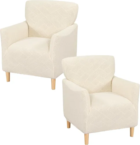 Vista 47 de Fundas elásticas para sillón, fundas estampadas para silla de banquete con brazos, fundas suaves para silla de sala de estar, protector de muebles