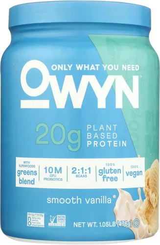 Vista 7 de OWYN Only What You Need Proteína en polvo a base de plantas, chocolate negro, 1.17 libras
