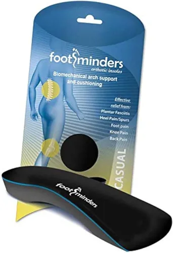 Vista 8 de Footminders Inserciones ortopédicas casuales con soporte de arco para zapatos de vestir y mocasines sin cordones (par)