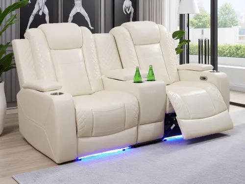 Vista 38 de Juego de sofás reclinables eléctricos, juegos de muebles de sala de estar, sofá reclinable eléctrico moderno negro, sofá biplaza y silla