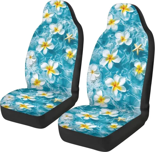 Vista 15 de Juego de 2 fundas de asiento delantero de automóvil, con diseño de bandera estadounidense, juego de 2 accesorios automotrices extraíbles, ajuste