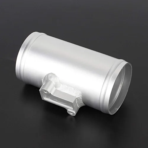 Vista 8 de Base de sensor de flujo de aire, adaptador de sensor de flujo de aire de masa MAF de aleación de aluminio, medidor de admisión de aire, montaje