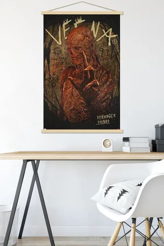 Vista 5 de Trends International Netflix Stranger Things: Season 4 - Póster de pared de Vecna, 22.37 x 34.00 pulgadas, paquete de impresión premium y colgador