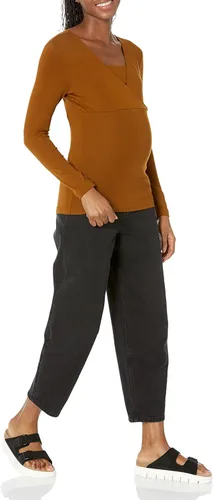 Vista 4 de Tienda Essentials Camiseta de maternidad con cuello en V para mujer
