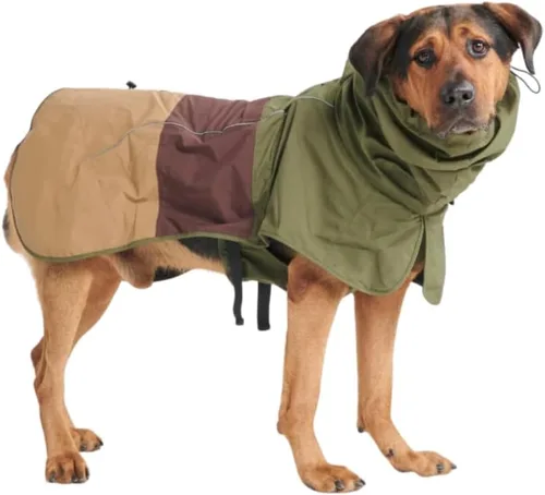 Vista 19 de Spark Paws - Chaqueta impermeable para perros, resistente al viento, para perros pequeños, medianos, grandes y extragrandes, traje reflectante