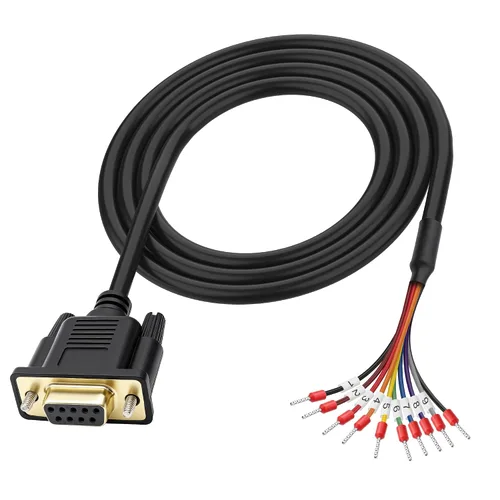 Vista 8 de MEIRIYFA DB9 hembra RS232 a 9 pines cable de extensión serie 26AWG