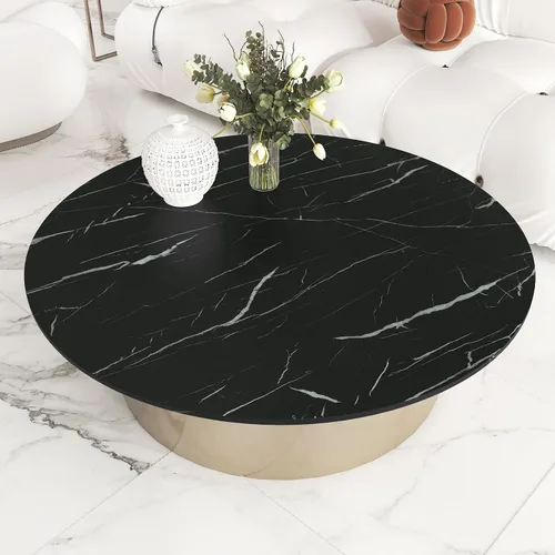 Vista 2 de Wallercity Papel de contacto de mármol negro mate para mesa, papel tapiz de mármol autoadhesivo impermeable para cocina, papel de contacto negro