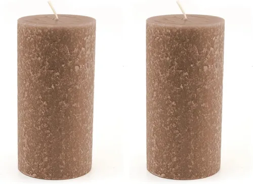 Vista 25 de Root Candles Velas de pilar sin perfume Timberline™ con textura mejorada de cera de abeja, 3 x 3 pulgadas, color gris pardo