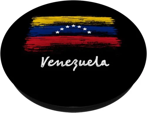 Vista 2 de Venezuela 7 estrellas bandera Guaido Presidente – PopSockets Grip y soporte para teléfonos y tabletas