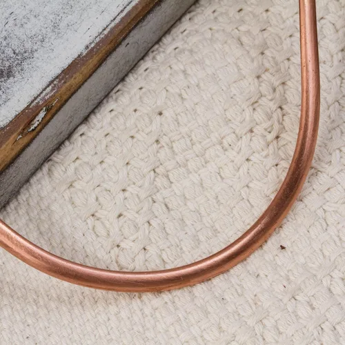 Vista 2 de NOVICA Collar de cobre hecho a mano de México sin piedra reciclada 14.25 in Circ interior x 0.1 in W 'Fantasía femenina', No es una piedra preciosa