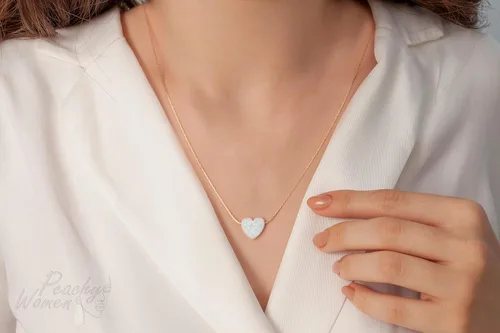 Vista 3 de Heart Opal Necklace
