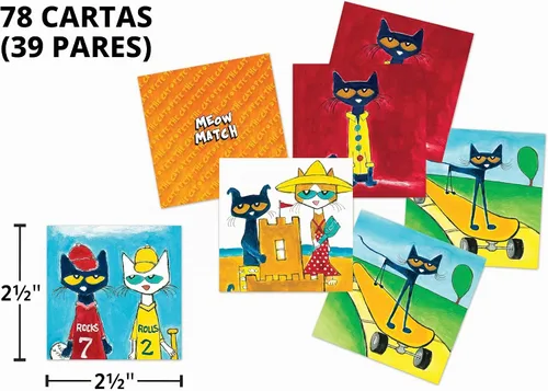 Vista 3 de Edupress Juego de Pete el gato: Meow Match - 62075