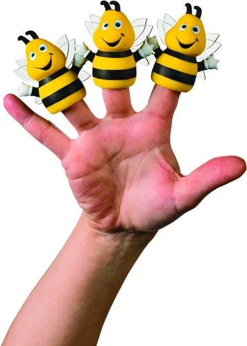 Vista 2 de Busy Bee Finger Puppets - Juguetes novedosos y marionetas de dedo, 12