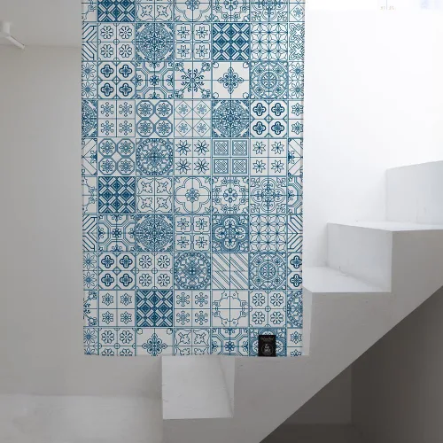 Vista 17 de Cortinas-Puertas-Estampado de Gato Ático (33 pulgadas de ancho x 55 pulgadas de largo)