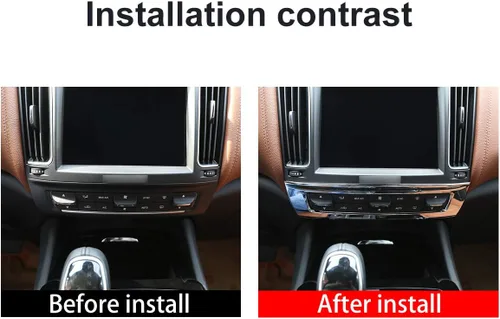 Vista 2 de YIWANG - Botón de control central para coche, color cromado ABS