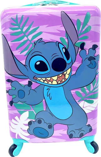 Vista 2 de Fast Forward Maleta de mano ligera con licencia para niños, de lado duro, de 20 pulgadas, Multi colorido, Puntada