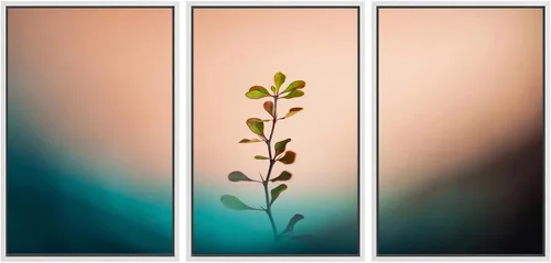 Vista 55 de SIGNWIN Lienzo enmarcado para pared, juego de arte nublado de tormenta, cielo, bosque otoñal, árboles, rústico, naturaleza, fotografía, realismo