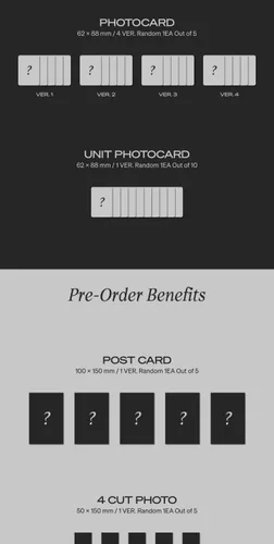 Vista 3 de MONSTA X Reason 12º Mini álbum CD+Photobook+Lyric book+Photocard+Tarjeta fotográfica Unidad+POB+Seguimiento (aleatorio)